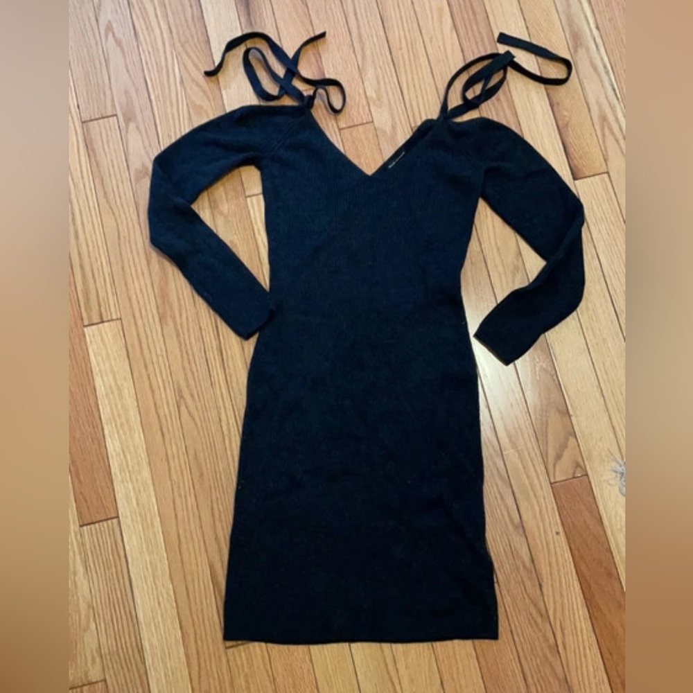 Club Monaco Wool knit ribbed dress